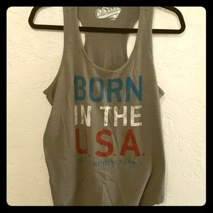 COPY - Born in the USA razor back tank